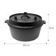 Чавунна каструля для барбекю Klarstein Guernsey Premium Dutch Oven 6.0, розмір М/6 кварт, 5,6 л чорна (10038638)