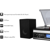 Вініловий програвач Soundmaster MCD1820SW DAB+ FM/USB/Micro SD/CD