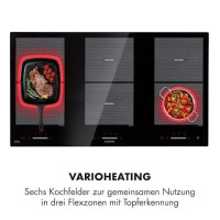 Индукционная плита для кухни Klarstein Virtuosa Flex 90, 3000 Вт, черная (10032552)