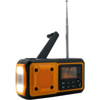 Цифрове радіо Soundmaster DAB112OR DAB+ FM з Bluetooth 5.0, ліхтариком, сонячною та Li-On батареєю 2500 мАг