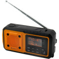 Цифровое радио Soundmaster DAB112OR DAB+ FM с Bluetooth 5.0, фонариком, солнечной и Li-On батареей 2500 мАч