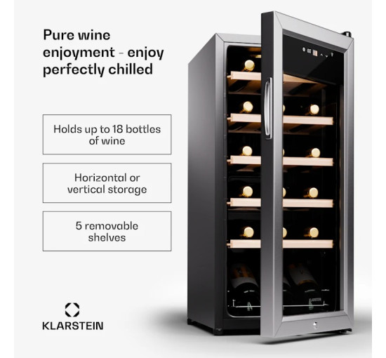 Винный холодильник Klarstein Shiraz Premium Smart 18 (10045338)