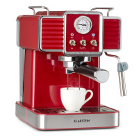 Кофемашина в ретро стиле Klarstein Gusto Classico 1350 Вт, 20 бар, 1,5 л красный (10035565) Б/В Кофемашина в ретро стиле Klarstein Gusto Classico 1350 Вт, 20 бар, 1,5 л красный (10035565) Б/В