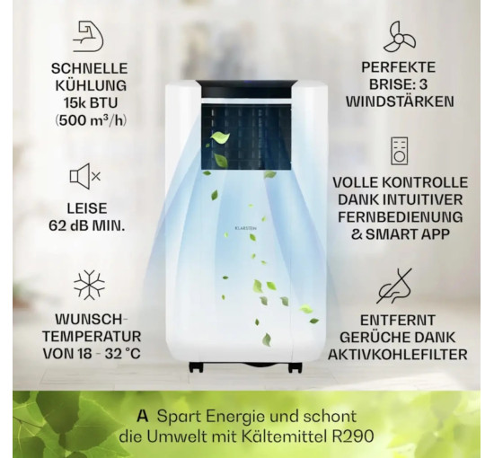 Портативний кондиціонер Klarstein Max Breeze Smart 10035741