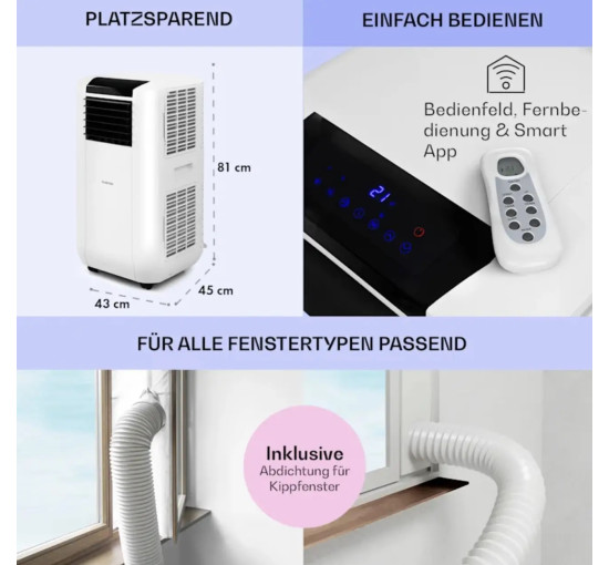 Портативний кондиціонер Klarstein Max Breeze Smart 10035741