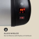 Нагрівач для підлоги інфрачервоний Blumfeldt Rising Sun 2500 Вт, чорний/срібний (10031346)