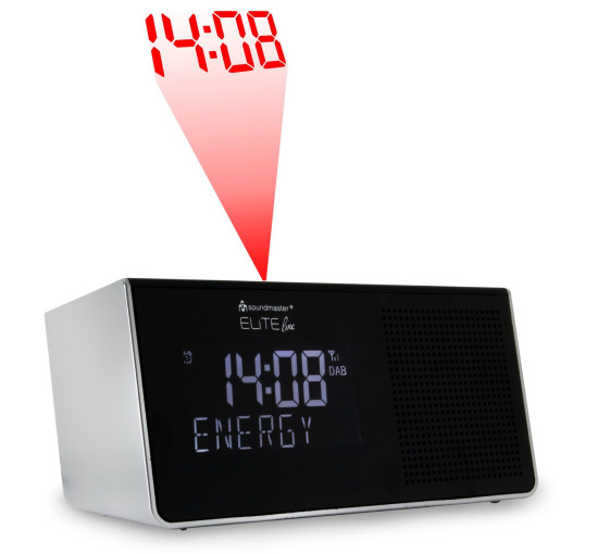 Радіогодинник DAB+/FM з проекцією часу на стіну/дах Soundmaster UR8200SI