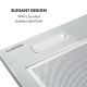 Встраиваемая кухонная вытяжка Klarstein Simplica 70 см 125 Вт, серый (10034256)