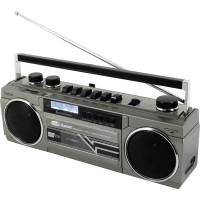 Аудіоплеєр MP3 soundmaster SRR70TI 2x15W режим запису, мікрофон, будильник, сірий