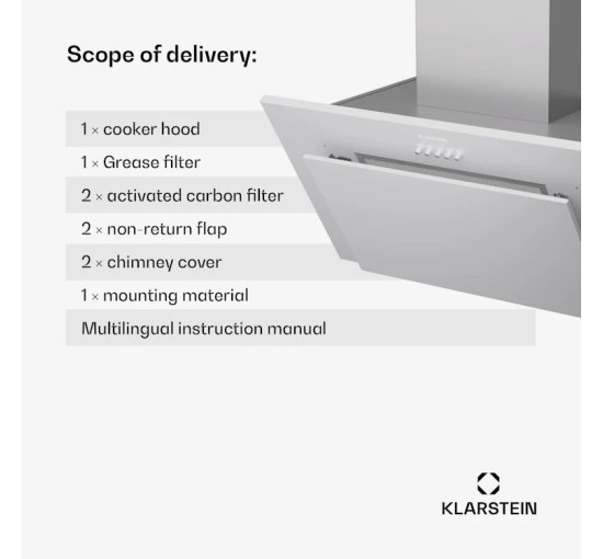 Кухонна витяжка Klarstein Athena 60 (10045317)