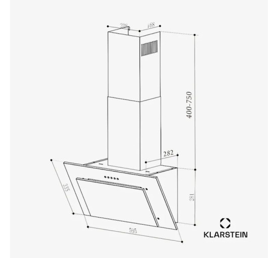 Кухонна витяжка Klarstein Athena 60 (10045317)