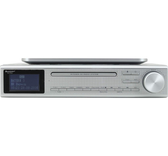 Кухонное радио с Bluetooth, CD, LED-освещением, будильниками и таймером Soundmaster UR2195SI