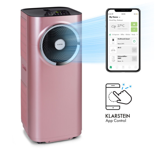 Портативний кондиціонер 3-в-1 Klarstein Kraftwerk Smart 10, 29-49 м², 10 000 BTU (10035738)