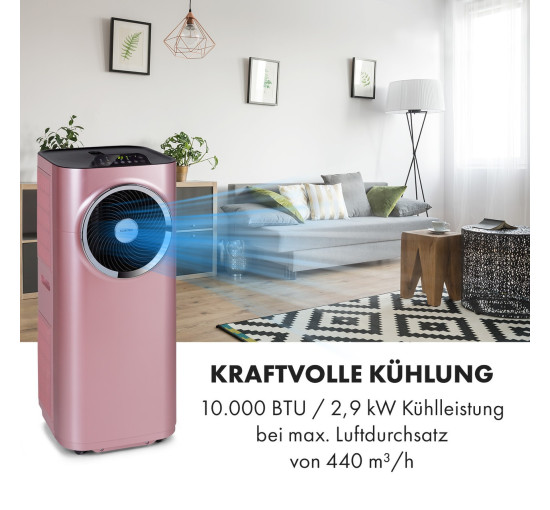 Портативний кондиціонер 3-в-1 Klarstein Kraftwerk Smart 10, 29-49 м², 10 000 BTU (10035738)