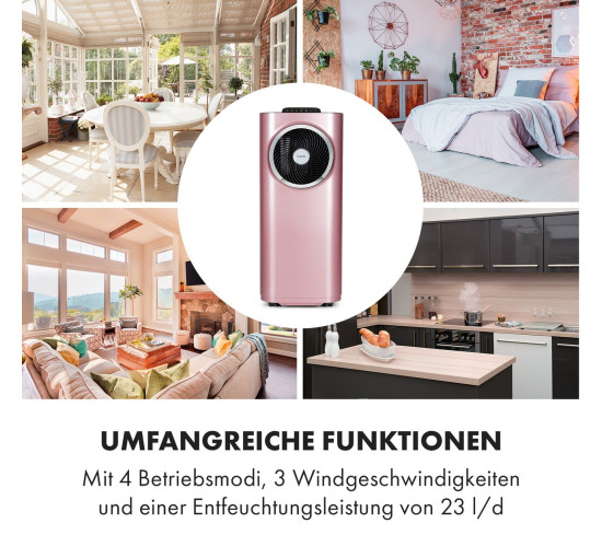 Портативний кондиціонер 3-в-1 Klarstein Kraftwerk Smart 10, 29-49 м², 10 000 BTU (10035738)