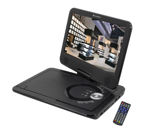 Портативний DVD-плеєр з 10,1" HD-дисплеєм та DVB-T2 тюнером Soundmaster PDB1910SW, 300 вбудованих ігор