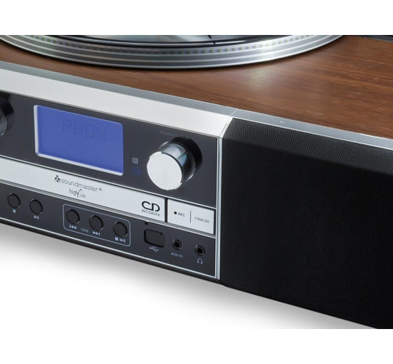 Виниловый проигрыватель Soundmaster PL905, кодирующий, запись дисков, USB-разъем, 3,5 мм