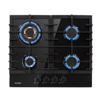 Газовая встроенная варочная поверхность на 4 конфорки Klarstein Ignito Max 4 9100 Вт, черный (10033132) Газовая встроенная варочная поверхность на 4 конфорки Klarstein Ignito Max 4 9100 Вт, черный (10033132)
