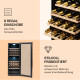 Винный холодильник Klarstein Barossa 54 Duo, 2 зоны 148 л, 54 бутылки, черный (10040058)