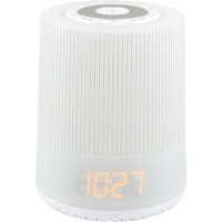 FM-радіо-годинник зі світлом для настрою, нічником та лампою для читання Soundmaster UR230WE