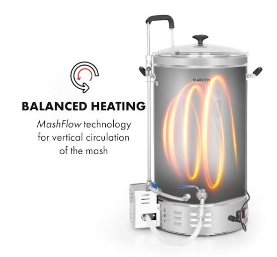Пивоварня Klarstein Brauheld Pro Mash 35 л 2500 Вт 30-100°C (10034587)