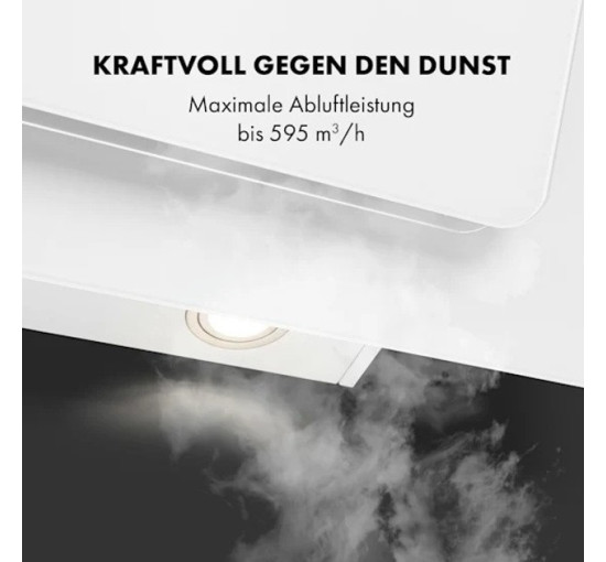Кухонная вытяжка KLARSTEIN Helena 60 595 м³/ч LED, белый (10034101)