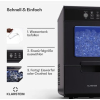 Ледогенератор Klarstein Ice Galet 20 кг/сутки, 2,2 л, черный (10045476)