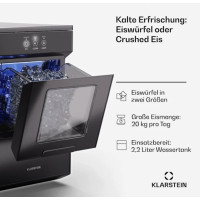 Ледогенератор Klarstein Ice Galet 20 кг/сутки, 2,2 л, черный (10045476)