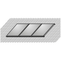 Комплект кріплення на даху для 3 - х панелей Wolf 2484 131 / 7700 914