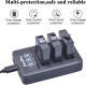 Акумулятор Durapro 2 x AHDBT-501, світлодіодний USB-зарядний пристрій з портом Type C для камер Gopro 7, 5, Hero 6, чорний (my-13161)