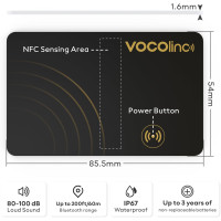 Bluetooth-трекер для пошуку предметів VOCOlinc VT2202 Wallet Tracker Card, сумісний з Find My (тільки iOS)(my-13115)