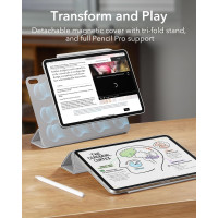 Чехол ESR для iPad Air 11 мощное магнитное крепление, тонкий чехол-подставка Trifold, надежная защита, белый (my-16065)
