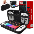 Чехол Orzly Carry Case дорожный чехол с карманами для аксессуаров и игр, совместимый с Nintendo Switch и новой консолью Switch OLED (my-16018)
