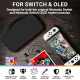 Чехол Orzly Carry Case дорожный чехол с карманами для аксессуаров и игр, совместимый с Nintendo Switch и новой консолью Switch OLED (my-16018)