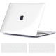 Чохол TECOOL ‎TCMA2, сумісний з MacBook Air M1 і MacBook Air 13 жорсткий чохол, що защіпається, і захисна плівка для клавіатури UK EU, прозорий (my-16067)