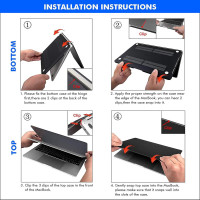 Чохол з захисною плівкою для клавіатури TECOOL ‎TCMA2 для MacBook Air M1/MacBook Air 13 (my-16067)