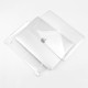 Чохол TECOOL ‎TCMA2, сумісний з MacBook Air M1 і MacBook Air 13 жорсткий чохол, що защіпається, і захисна плівка для клавіатури UK EU, прозорий (my-16067)