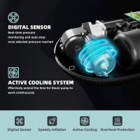 Електричний портативний насос ZAFIED HA-782, 120 Вт, 12 В, синій (my-19015)