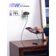 Кабель UGREEN USB-USB C, угловой, 3 А, 90 градусов быстрая зарядка, совместим с iPhone 16/15 Pro Max, Galaxy S24, S23 Ultra, A53, Pixel 7 (my-16045)