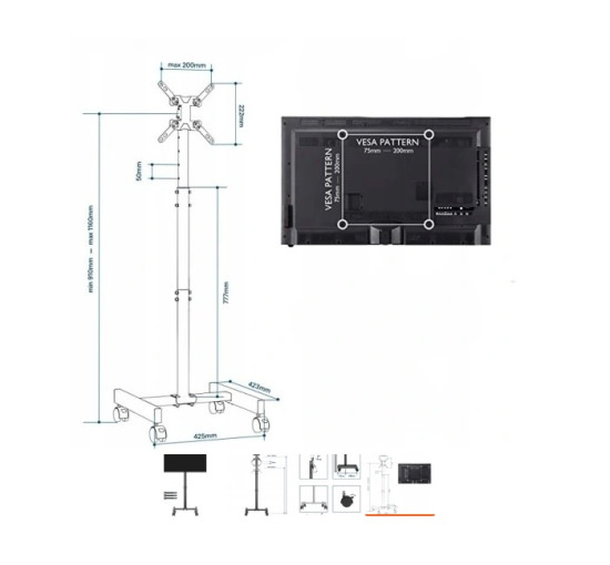 Кріплення для телевізора Bontec TC002B (my-13058)