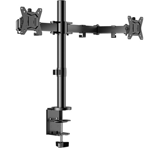 Настольное крепление ErGear Dual Monitor Stand EGCM1 для монитора, для 2 экранов размером до 32 дюймов, черный (my-13127)