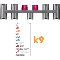 Подставка для пылесоса Janjunsi, док-станция, органайзер для аксессуаров Dok K9, совместимый с Dyson Digital Slim/Gen5 (my-13123)