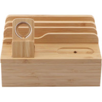 Подставка для зарядки из бамбука Oumefar для нескольких устройств, док-станция для хранения и зарядки (my-13093)