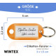 Міцні пластикові брелоки з етикетками WINTEX SC-365 для ключів із бірками - 100 шт. помаранчевий (my-16066)