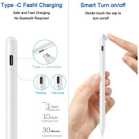 Стілус AICase для iPad з функцією блокування долонь, сумісний з Active Pencil (2018–2020 рр.), iPad Pro (11/12,9 дюйма), білий (my-13126)