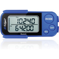 Точний лічильник кроків Realalt 3DTriSport із затискачем та ремінцем синій (my-11144)