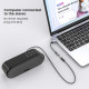 Адаптер MOSWAG USB аудиоадаптер для внешней звуковой карты с 3,5-мм стереоконвертером Aux, черный (my-16072)