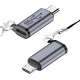 Адаптер Seminer Type-C Female на Micro USB Male підтримує синхронізацію даних, сумісний із Samsung Galaxy S8/S8+ (2 шт.) (my-16074)