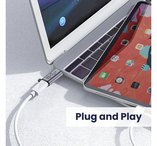 Адаптер Seminer Type-C Female на Micro USB Male підтримує синхронізацію даних, сумісний із Samsung Galaxy S8/S8+ (2 шт.) (my-16074)