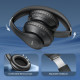 Беспроводные Hi-Fi стереонаушники с микрофоном Uliptz WH203A, 65 часов воспроизведения, черные (my-19007)
